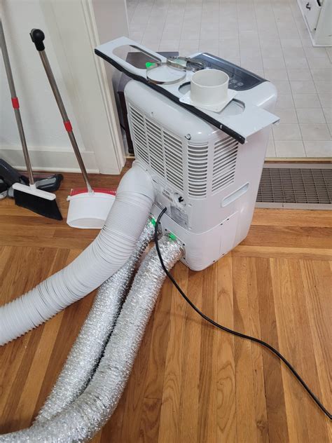 Portable ac dual hose conversion : r/AirConditioners