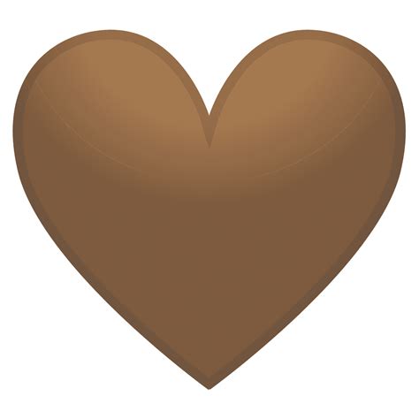 Hjerte Emoji Brunt Hjerte Gratis Vektor Emoji På Creazilla.com