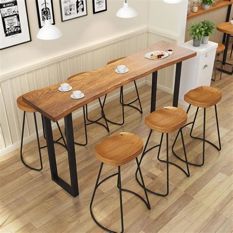 Amazon.com: Counter Height Bar Table, 55.1in Home Bar Height Pub Table ...