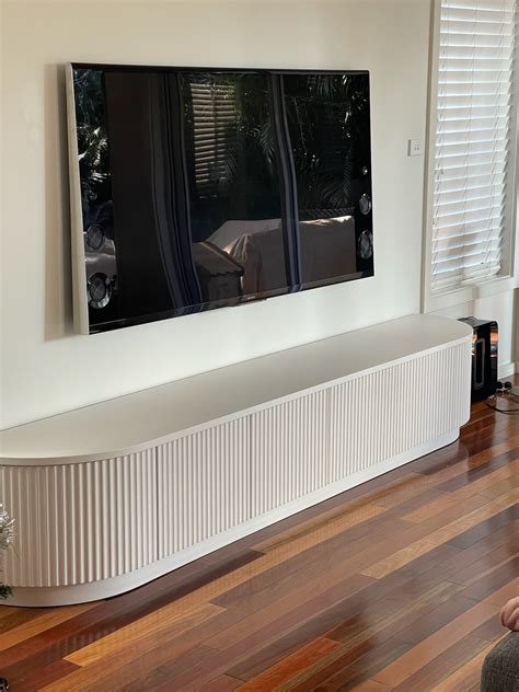 Floor Standing Curved Ripple Entertainment Unit - Timber | Latest ...