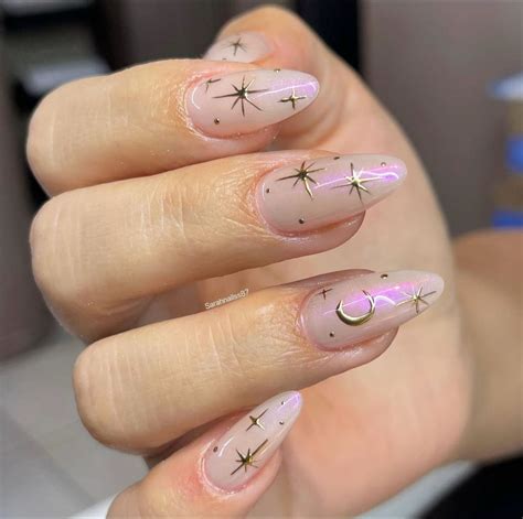 inspo de uñas🩷 | Gel nails, Acrylic nails, Star nail designs
