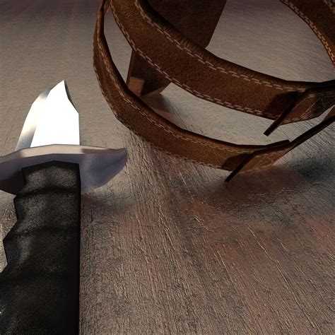 Knife and holster 3D Model $9 - .max .3ds .obj .unknown - Free3D