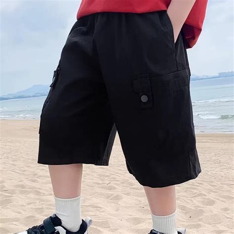 breaise Kids Boys Cargo Shorts Boy Pull On Military Summer Bermuda ...