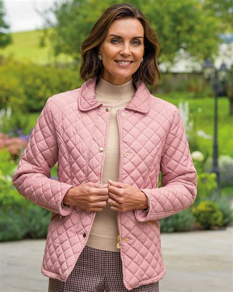 Ladies Quilted Jacket with diamond quilting | James Meade