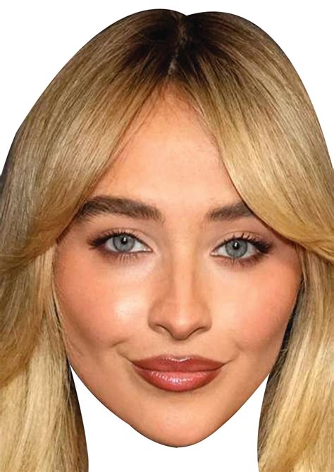 FoxyPrinting Sabrina Carpenter Celebrity Face Mask – Fancy Dress Mask for Parties & Events in ...