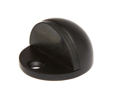 Matt Black Oval Floor Mount Door Stop - Matt Black Ironmongery - More 4 ...