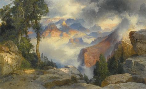 Thomas Moran 1837 - 1926 | Lot | Landscape paintings, Thomas moran ...