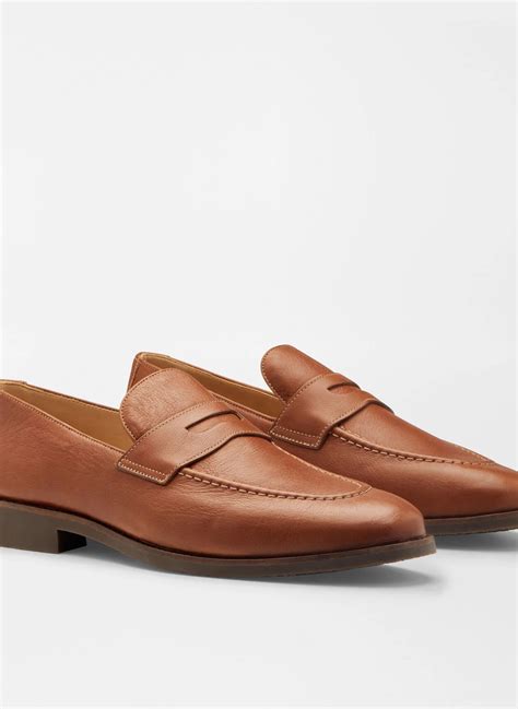 Peter Millar Madison Penny Loafer: Cognac – Craig Reagin Clothiers