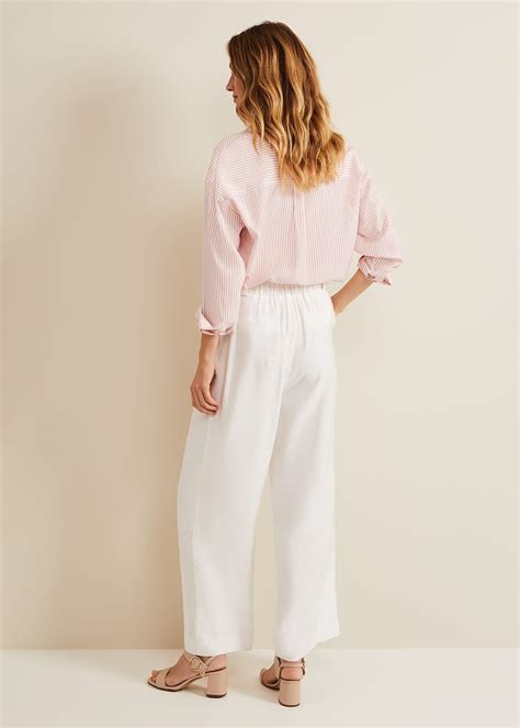 Tyla White Wide Leg Trousers | Phase Eight UK