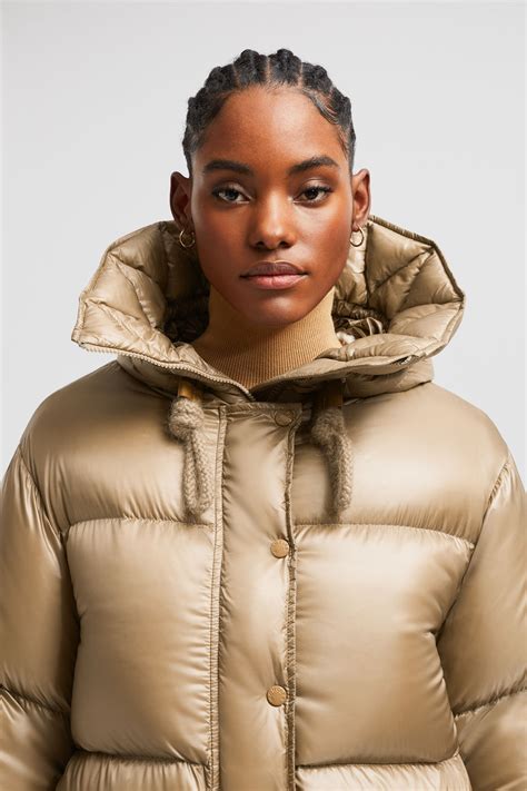Camel Beige Borey Short Down Jacket - Short Down Jackets for Women ...