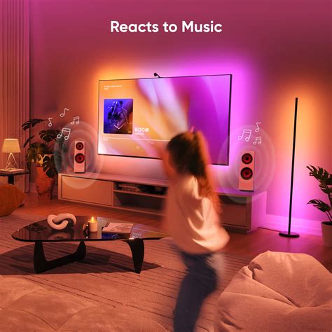 Nanoleaf Matter Smart Multicolor 1PK Floor Lamp LED Light for Indoor ...