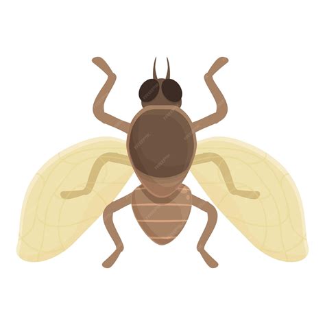 Desenho de ícone de mosca tsé-tsé tropical vetor natureza tik áfrica ...