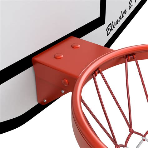 Basketball Rim With Backboard And Basketball 3D model - TurboSquid 1949231