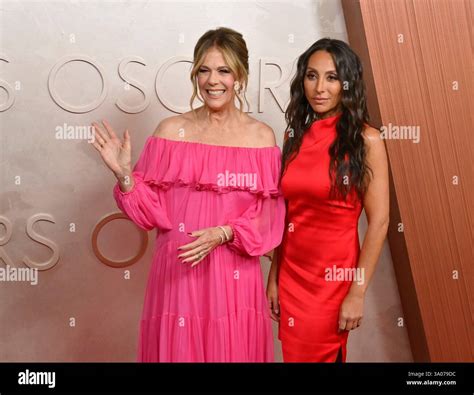 (L-R) Rita Wilson and Melanie Fronckowiak arrive on the red carpet for ...