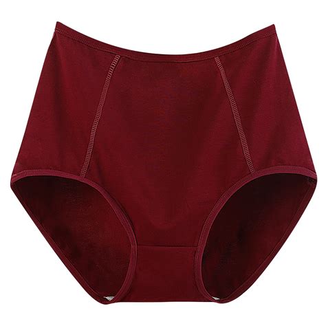 Agkizg Plus Size Womens Panties,Breathable Underwear for Women's Solid ...