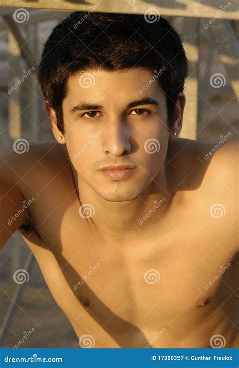 Handsome Guy half naked stock image. Image of cold, handsome - 17380357