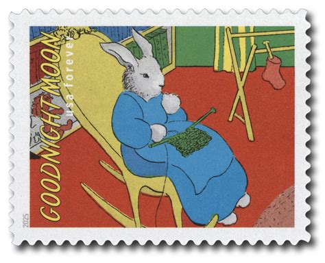 6002g - 2025 First-Class Forever Stamp - Goodnight Moon: Rabbit in ...