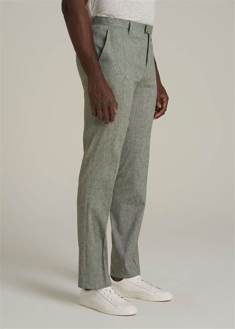 Stretch Linen Dress Pants for Tall Men | American Tall