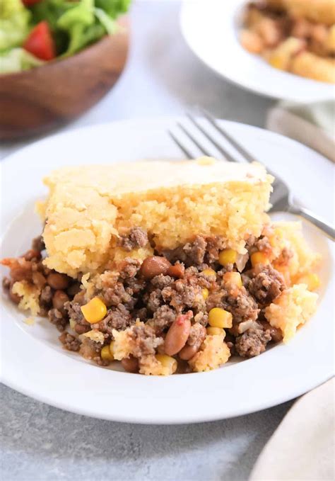 Cowboy dinner cornbread beef and bean casserole – Artofit