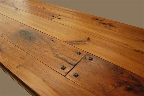 Hand Scraped Cherry, Raised Pegs, Soft Beveled Edge, Smoke Accents ...