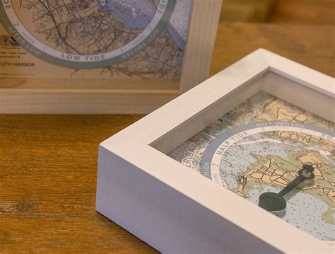 Scituate Harbor Tide Clock (b-harbor Focus), Nautical Chart, Hang or ...