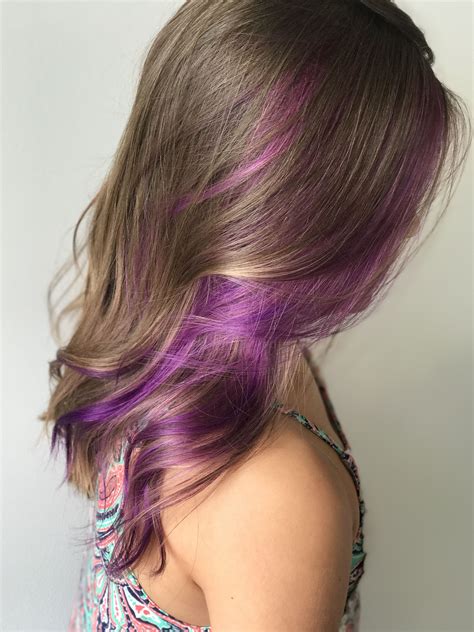 Purple Hair Color | Kids hair color, Hair color purple, Purple hair streaks