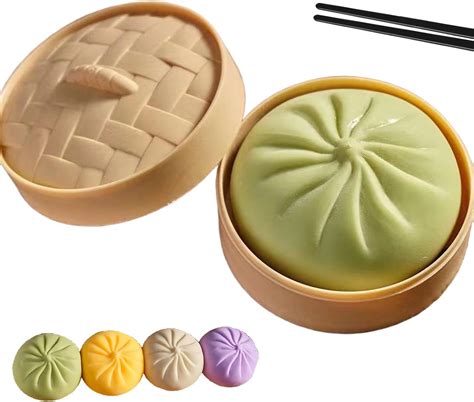 Amazon.com: Giant Glitter Dumpling, Giant Dumpling Squishy, Mega Rainbow Dumplings, Large Stress ...