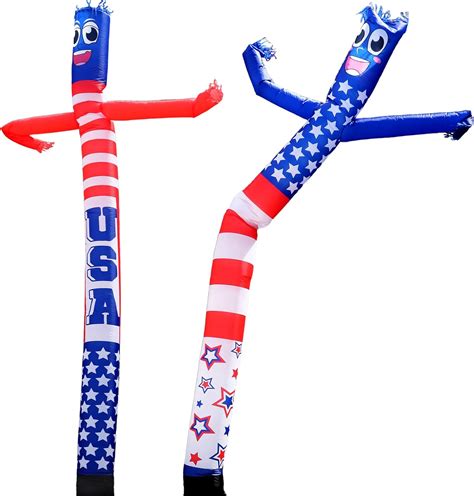 Amazon.com: 2 Pack 20 Ft Advertising Inflatable Dancer 4th of July ...