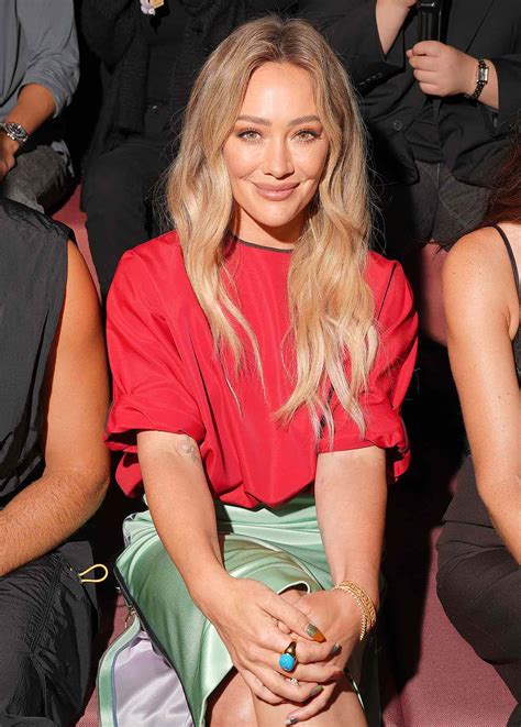 Hilary Duff Makes Rare Appearance at Fashion Week After Almost 10-Year Hiatus
