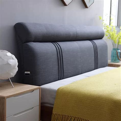 ZZYK Large Headboard Cushion Bedside Lumbar Support Pillow Upholstered ...