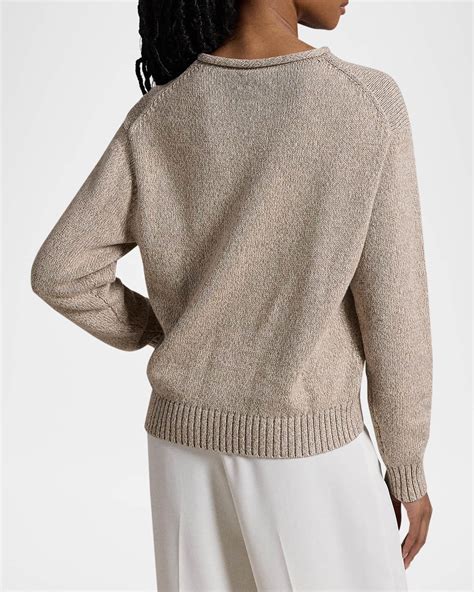 Polo Ralph Lauren Polo Bear Cotton Roll-Neck Sweater | Neiman Marcus