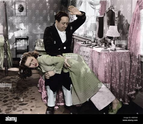 NICE GIRL?, Ann Gillis, being spanked by Robert Benchley, 1941 Stock ...