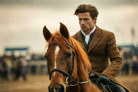 Man horse competition sport. Generate Ai 33119553 Stock Photo at Vecteezy