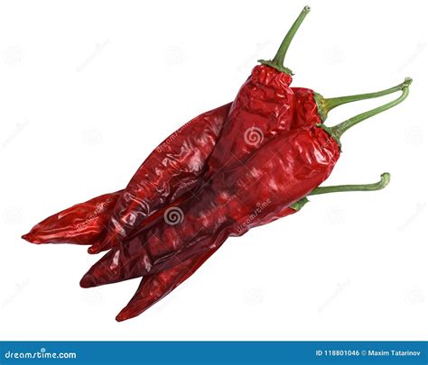Dried Guajillo Chiles, Top View Stock Photo - Image of dehydrated, pods ...