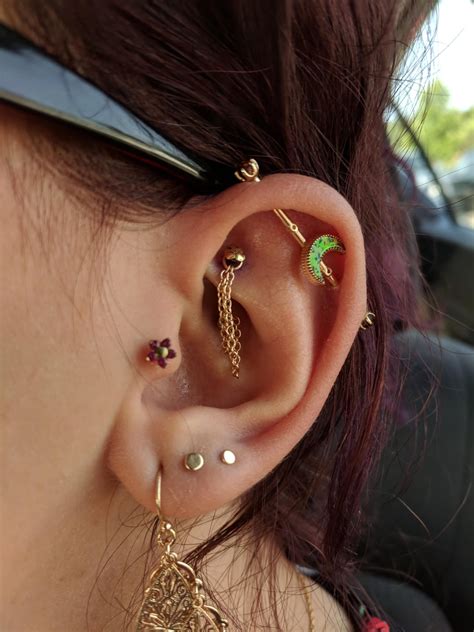 And the most painful piercing ever goes to my new rook. 😬 Pierced by ...