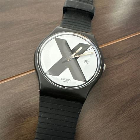 SWATCH スウォッチ XX-RATED Black 腕時計 - メルカリ
