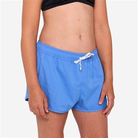 Girls’ kids’ surfing swim shorts - Katy blue - Decathlon