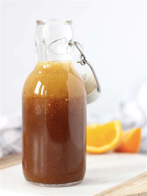 Orange Balsamic Honey Vinaigrette Salad Dressing - Bite On The Side