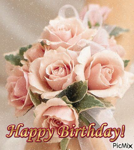 Elegant Roses Happy Birthday Gif Pictures, Photos, and Images for ...