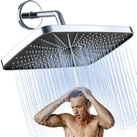 Shower Head,12 Inch Rain Shower Head High Pressure,Rainfall Detachable Waterfall Showerhead,Rain ...