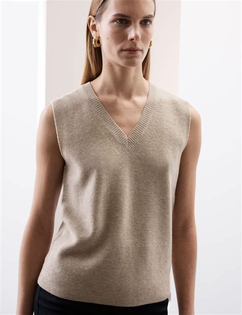 Women’s Merino Wool Vests at M&S