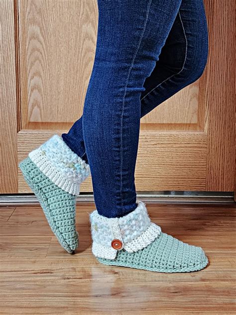 Hibernation Crochet Slipper Boots - A Crocheted Simplicity