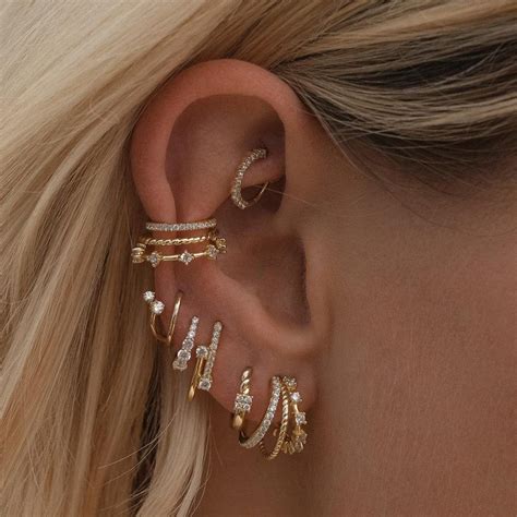 Fine & Demi-fine Ear Cuffs | Adornmonde | Ear jewelry, Piercing jewelry ...