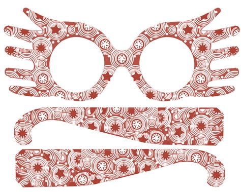 Luna Lovegood Glasses Printable PDF
