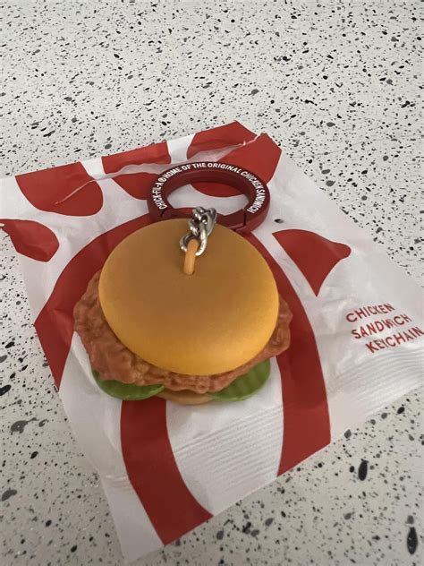 Who already has their new Chick-fil-A sandwich keychain? : r/ChickFilA