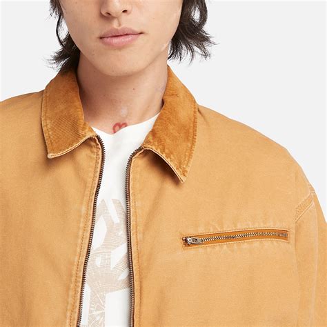 Strafford Washed Canvas Jacket for Men in Yellow