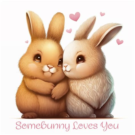 Free Valentine Bunnies, cute bunny clipart, cute animal cliparts, some ...