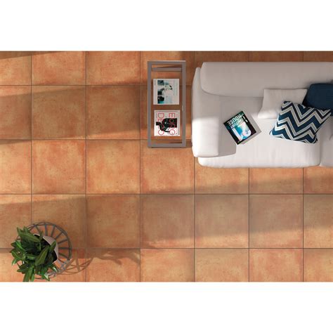 Tesoro - Cotto 20" x 20" Interior Porcelain Tile - Cotto - Floorzz