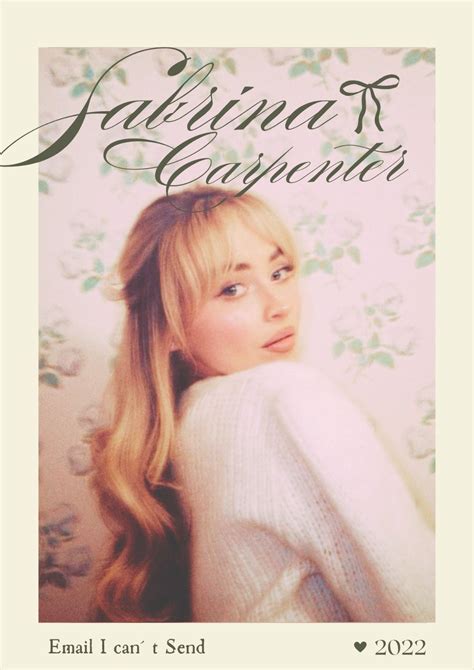 Sabrina Carpenter poster | Music poster, Poster pictures, Pink posters