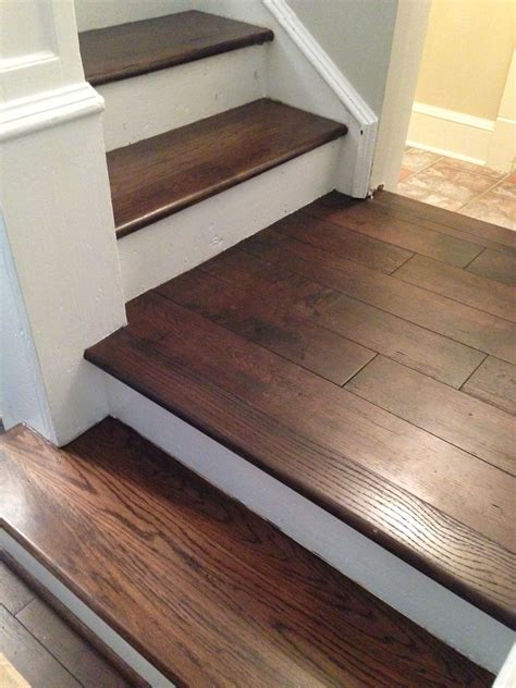 Stained Oak Treads for a Stunning Staircase Makeover